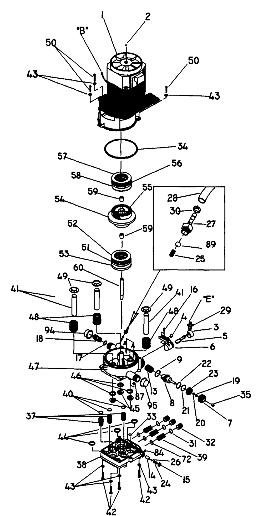 Parts (Part 1) Diagram and Parts List for 1015-0  Briggs and Stratton Pressure Washer
